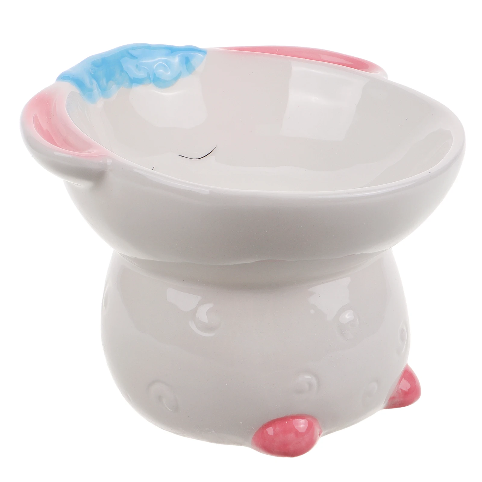 

Ceramic Elevated Cat Food Bowl Tall Design Non Slip Bowls for Cats Kitten Dog Water Dishes Large Capacity Pet Feeding