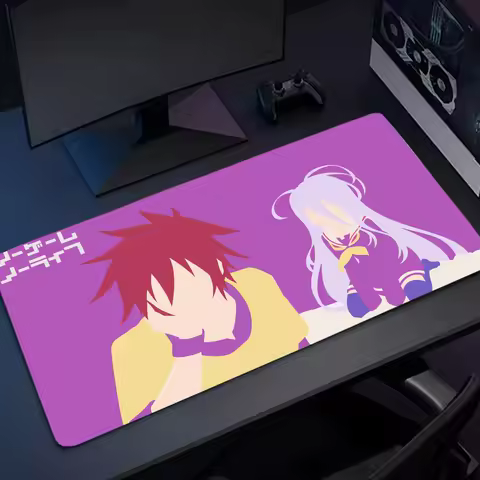 No Game No Life Mouse Pad Gaming Mousepad Anti-slip Rubber mouse mat Computer Gamer Desk Mat XXL Anime Large Gaming Mousepad