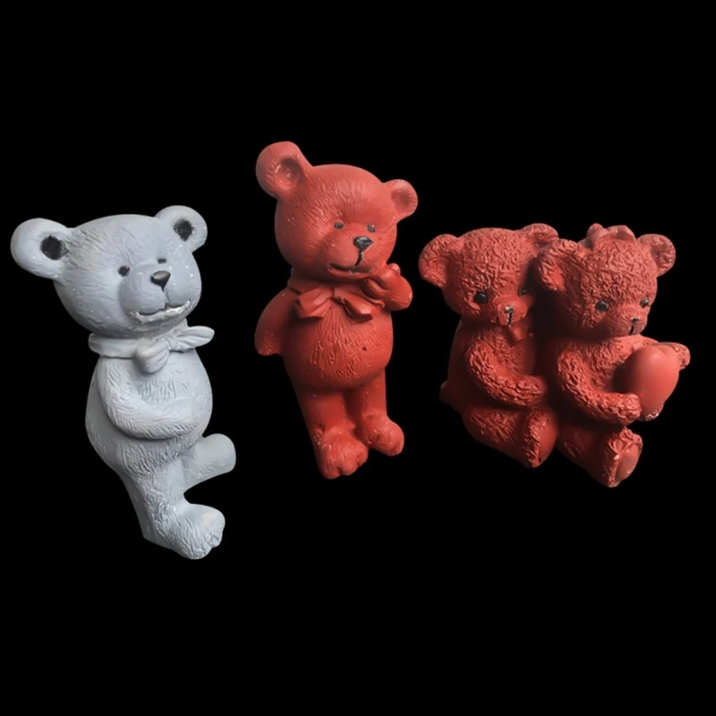 Bear Molds for Candle Making,Silicone Mold Animal Epoxy Resin Casting Molds for DIY Crafts Soap