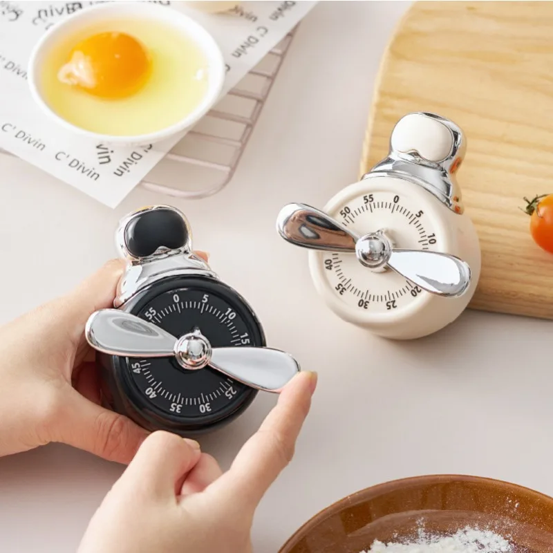 Pilot Magnetic Mechanical Timer Kitchen Cooking Baking Countdown Reminder Alarm Clock Time Management Tool Timer Kitchen Timer