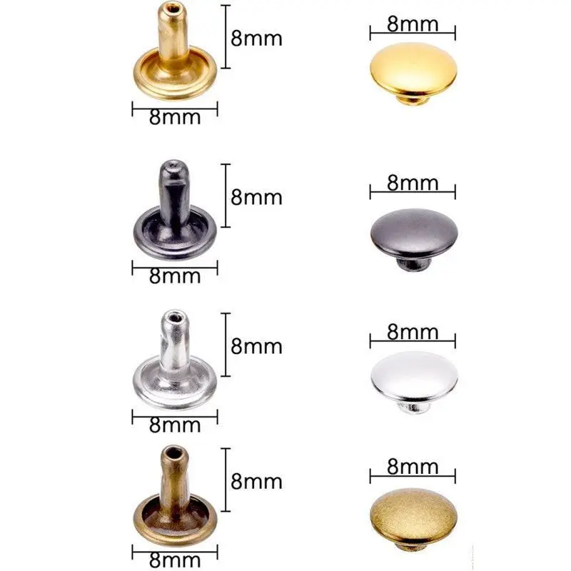 10PCS M5 F5 20MM 5 Holes Small Rings Clip Gold Silver Colors With Rivets
