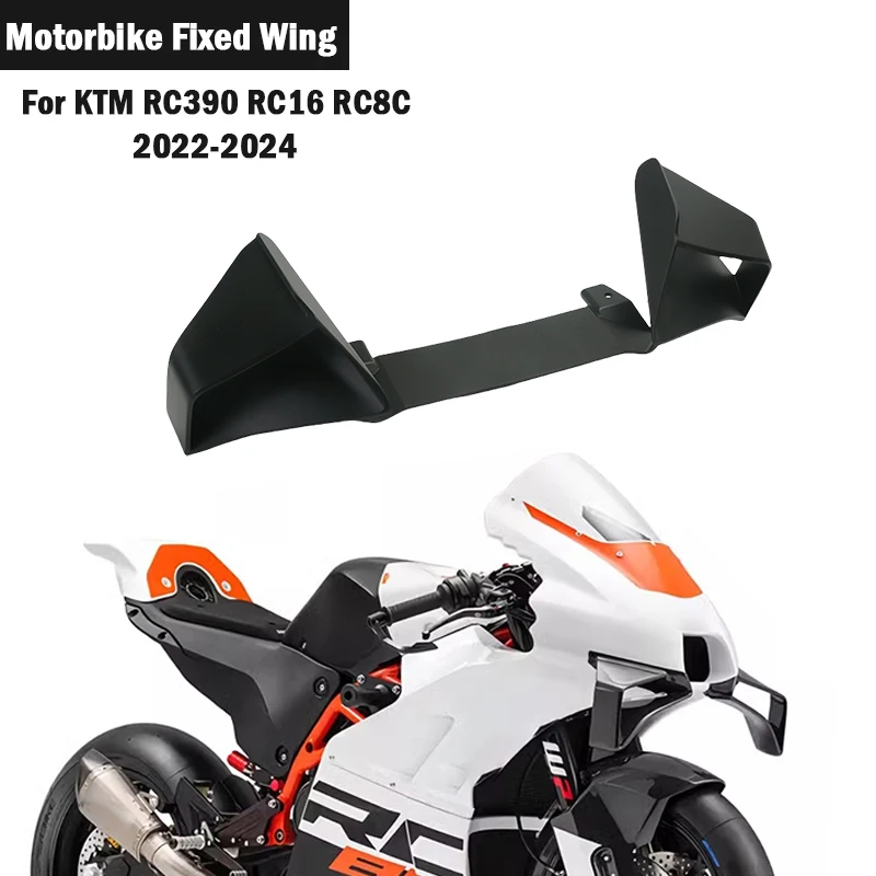 Upgraded fairing fixed airfoil for KTM RC390 RC16 RC8C 2022-2024 Motorcycle Tuning Aerodynamic winglet fins side airfoil spoiler