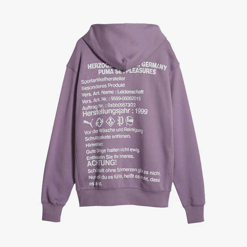 Puma genuine PLEASURES joint Y2K couple retro hooded sweatshirt 620879-74