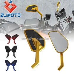 CNC Aluminum & Carbon Fiber Mirrors Motorcycle Rearview Side Mirror For Harley Softail Low Rider S ST Pan America Touring Dyna