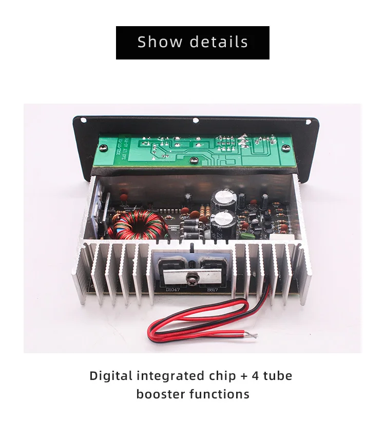 Wholesale Car Audio Modification 12V RMS 80W 4Ω Car Underseat Subwoofer Built-in Power Amplifier Board Strong heat dissipation