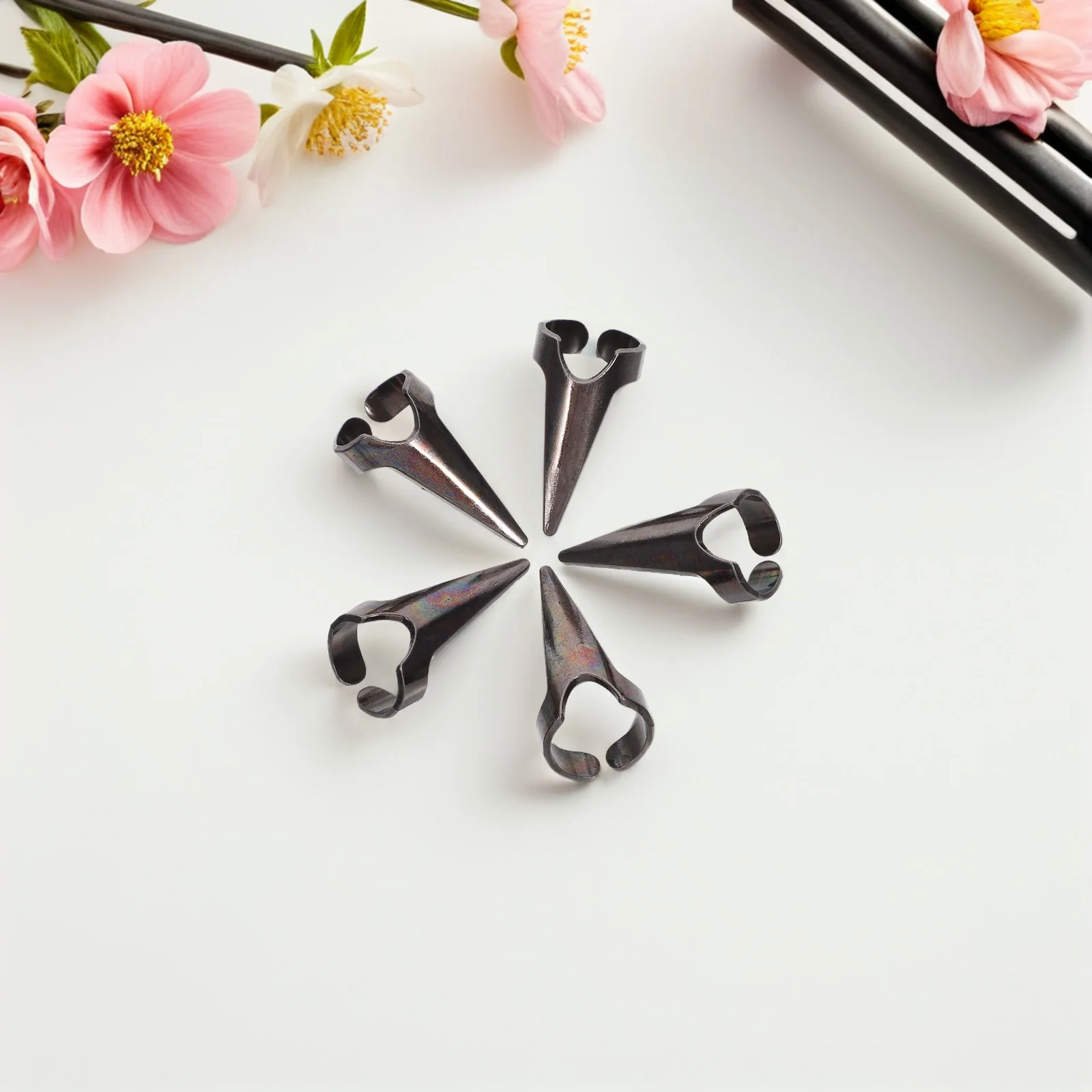 30 قطعة حلقات مخلب معدنية ريترو كاملة الأصابع الشرير الإصبع مسمار الفن تأثيري ملحق للرجال النساء مجوهرات حفلة الهالوين