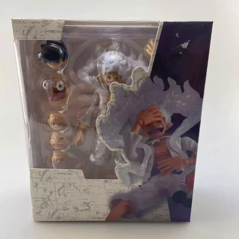 16cm Domestic One Piece Boxed Action Figure Gear 5 Nika Luffy Portgas D Ace Articulated Model With Replaceable Parts For Fans - view 4