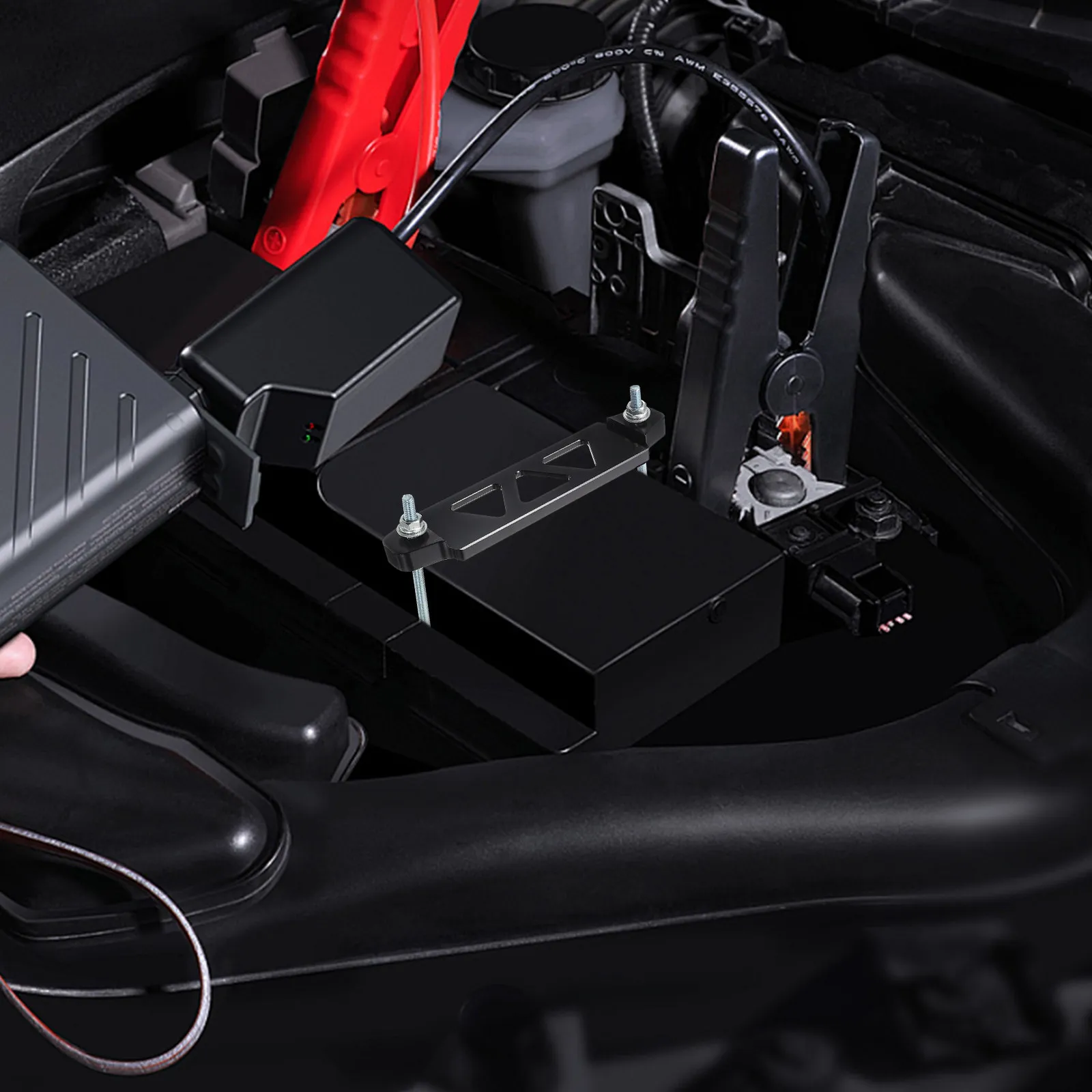 

Кронштейн для аккумулятора из алюминиевого сплава, держатель для автомобильного аккумулятора, для надежной и простой установки, сменный автомобильный кронштейн