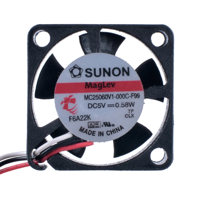 COOLING REVOLUTION MC25060V1-000C-F99 2506 25x25x6mm 25mm 5V 0.58W 3-wire miniature slim cooling fan