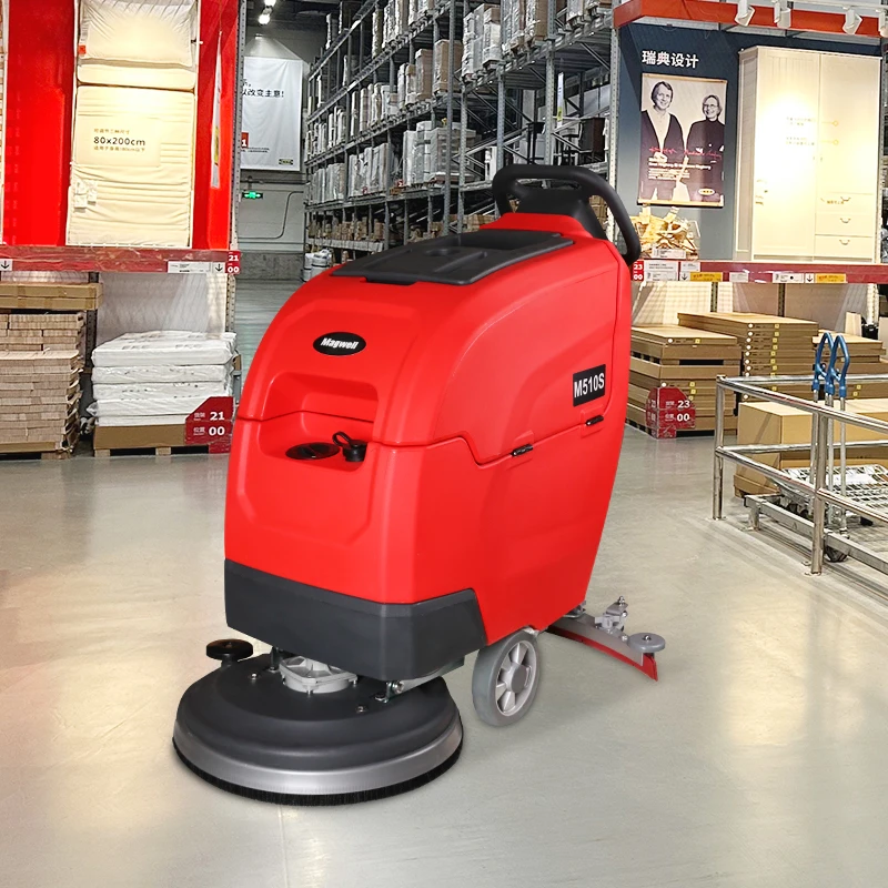 Magwell M510S Walk Behind Floor Scrubber Machine 24V/100Ah For Marble PVC Hard Wood Floor
