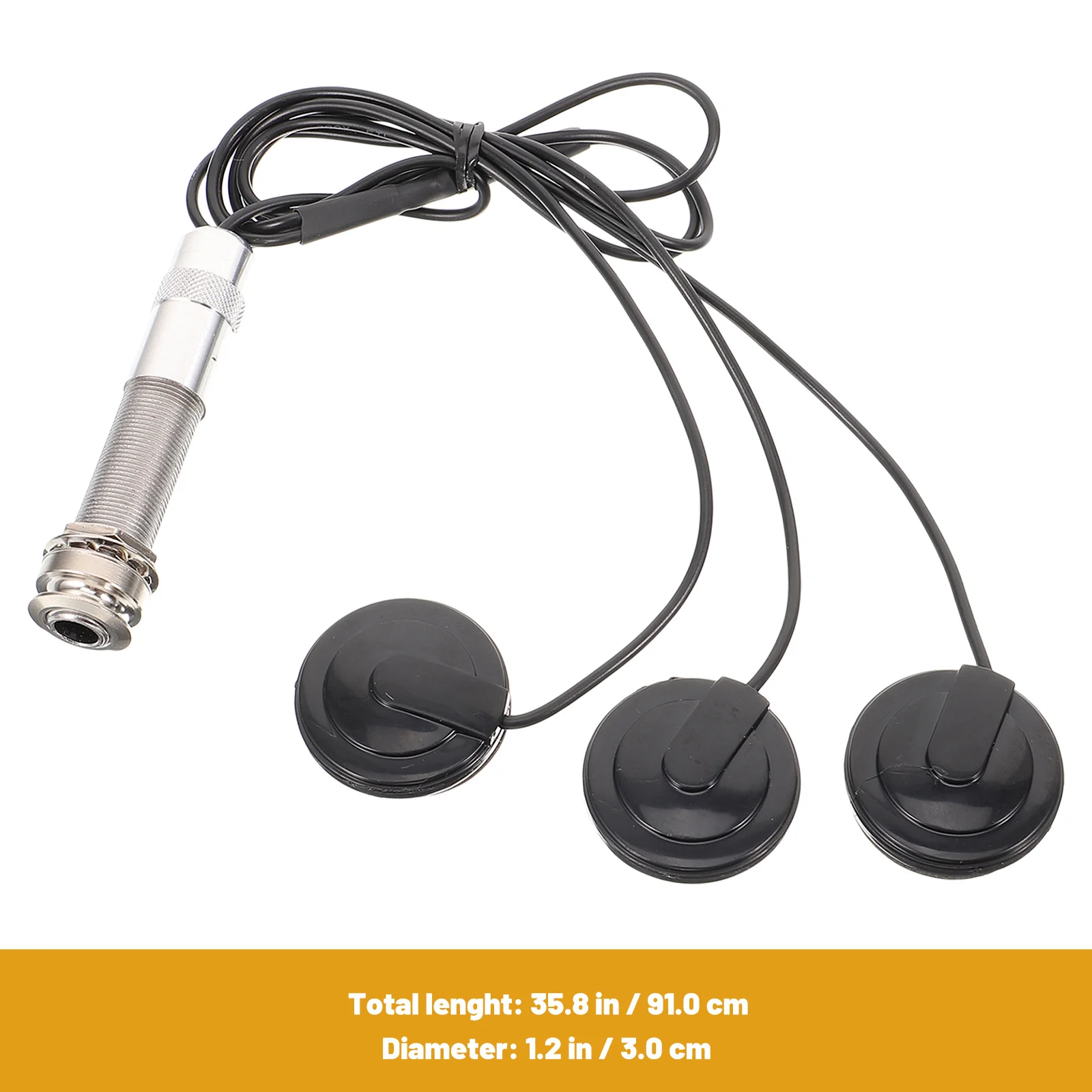 Pickup Gitar Multifungsi Tanpa Lubang, Non-Invasif, Plug and Play Untuk Instrumen Akustik Klasik, Folk, Biola, Banjo, Drum