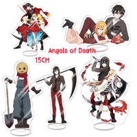 Anime Game Angels of Death Ray&Zack Acrylic Stand Model Toys Collectible Cartoon Print Cosplay Stand Figure Desk Decor Fans Gift