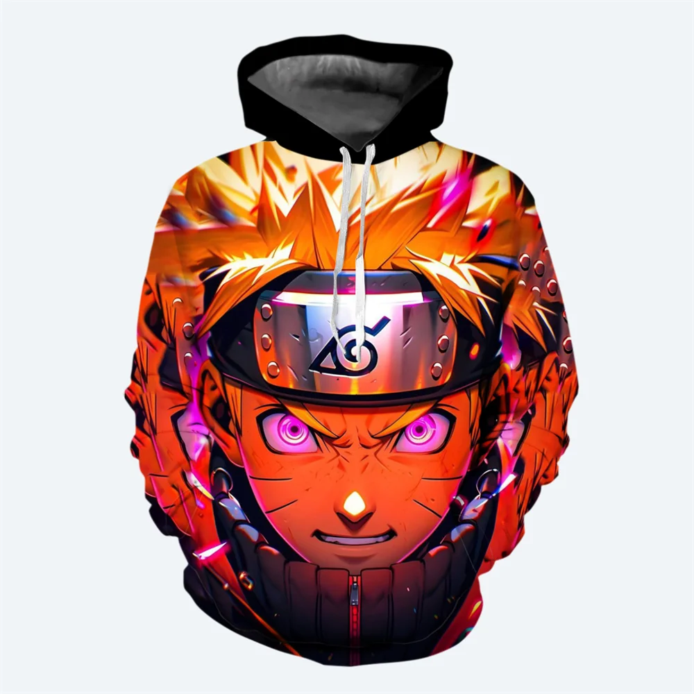 Sasuke Boys Girl Hoodie Kakashi Men's Hoodie 3D Print Oversized Pullover Uzumaki Naruto Men's Hoodie Uchiha Itachi Men Clothing