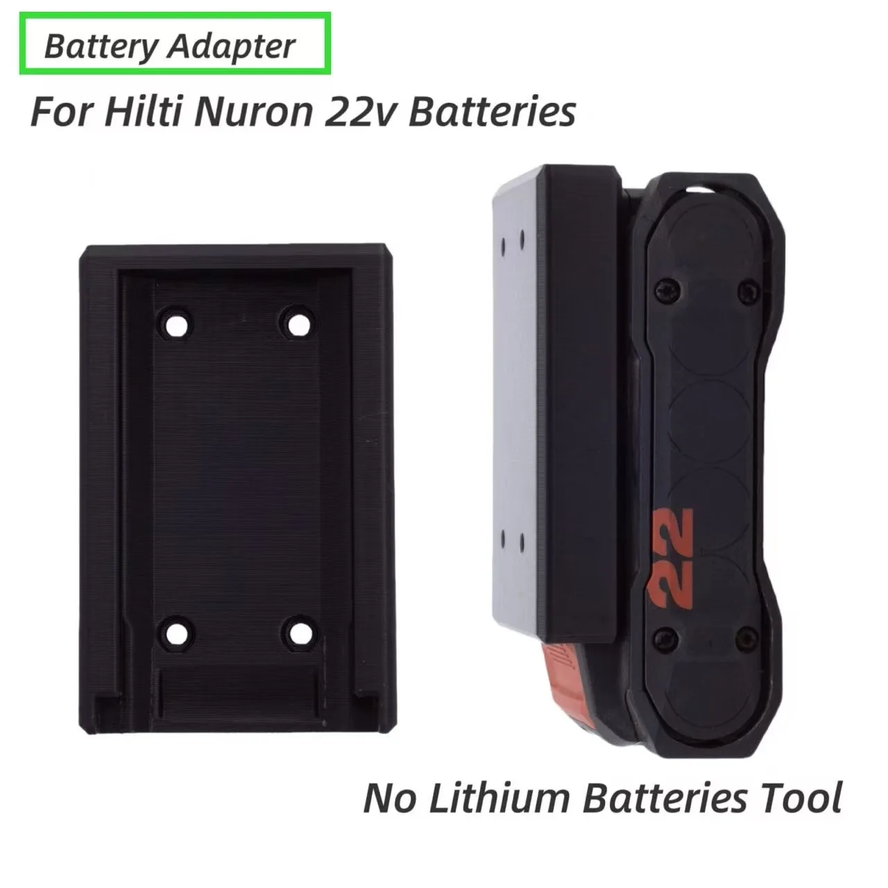 

5pcs Accessories for Hilti Nuron 22V Series l Battery Wall Mount Holder Bracket Cordless Power Tool Battery