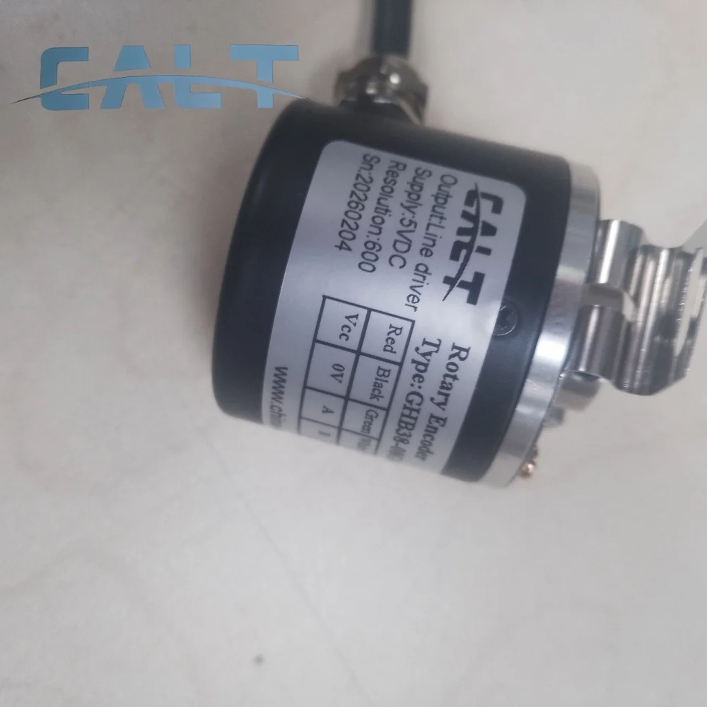 CALT 38mm outer 8mm hole ABZA-B-Z- signals Blind Hollow Shaft Rotary Encoder  for Textile Packaging Machinery Industrial Automat