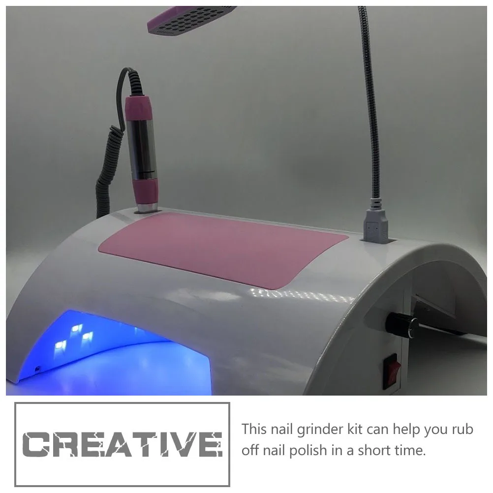 1 Juego de máquina pulidora de uñas con carga, amoladora de uñas eléctrica duradera, herramienta de manicura adecuada para uso en salón en casa, herramienta de manicura