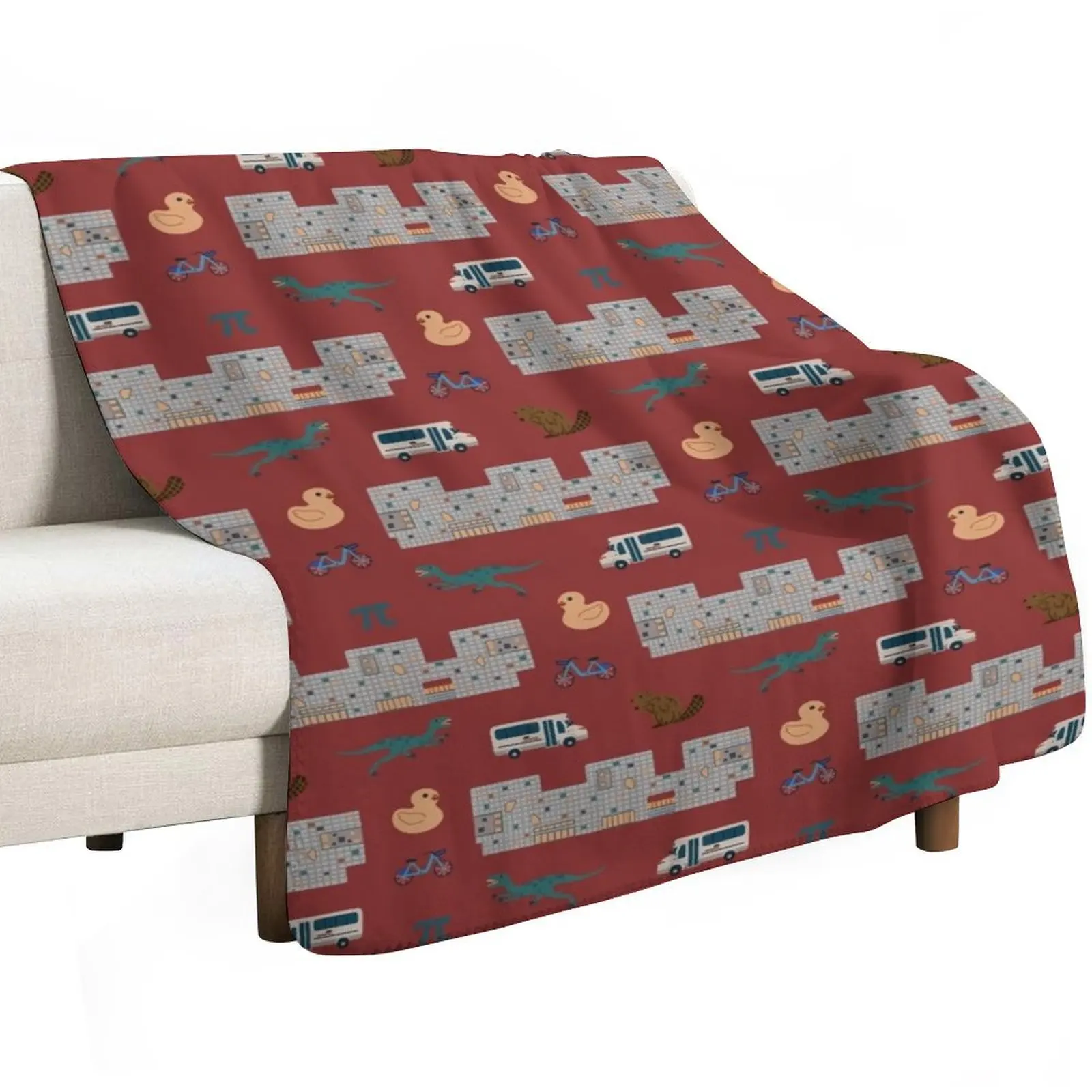 MIT Simmons Dorm Imagery Throw Blanket Thin blankets and throws Beach Sofa Quilt Baby Furry Blankets