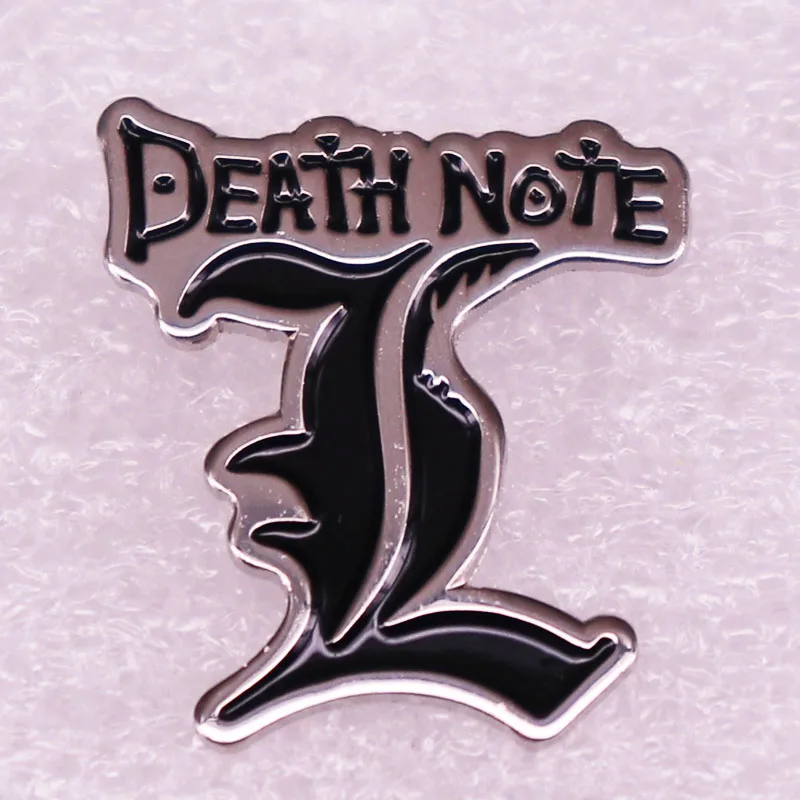 Death Note Lapel Badge Suspenseful Reasoning Anime Manga Brooch Jewelry Accessory