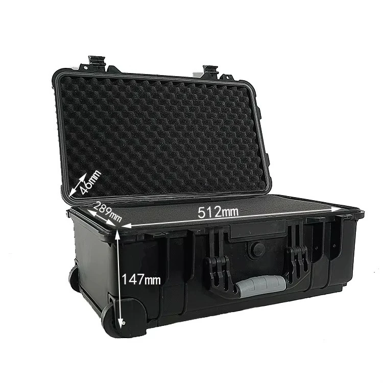 Hard Waterproof Case 22 Inch, 560*350*230mm, Flight Case, Protective Storage Box, Durable Shell, Shockproof, Travel Gear