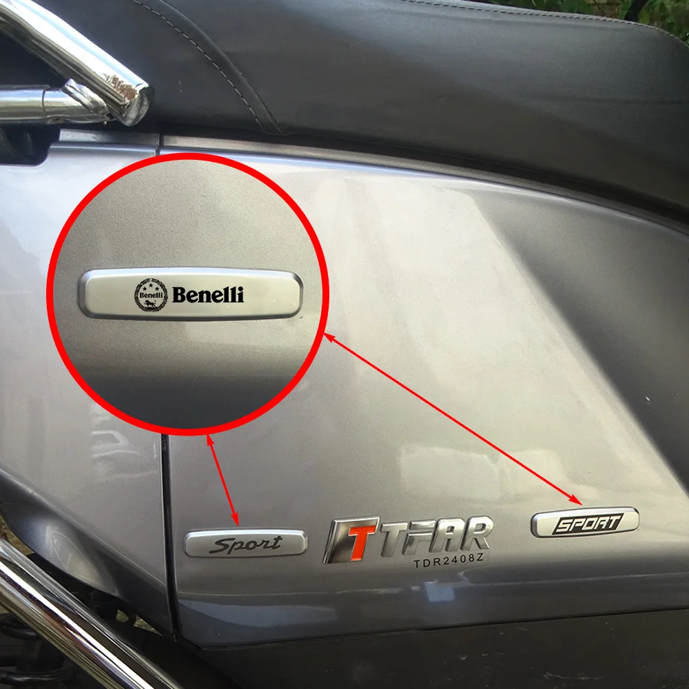 دراجة نارية معدنية شعار سكوتر ملصقات ثلاثية الأبعاد شارة ملصق سيارة لبينيلي امبريال ليونسينو 491 ماسيس كافينيرو المخملية تورنيدو BN