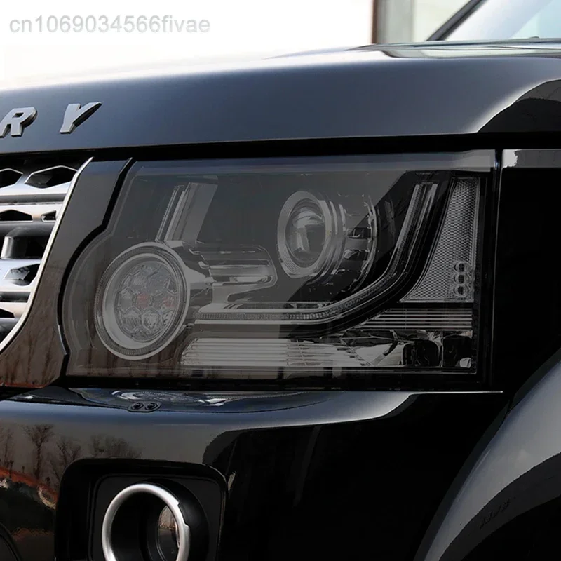 2X Auto-Scheinwerfer getönt, rauchschwarz, Schutzfolie, transparenter TPU-Aufkleber für Land Rover Discovery 4 LR4 2009–2016, Zubehör