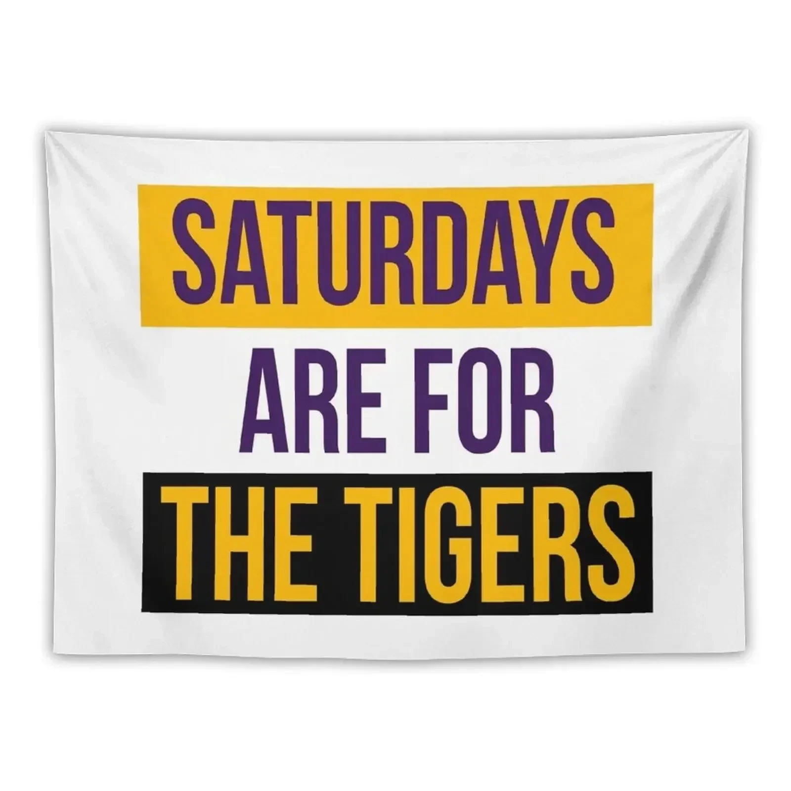 Saturdays Are For The Tigers Shirts & Stickers Tapestry Home Decor Accessories Room Decore Aesthetic Decor For Bedroom Tapestry