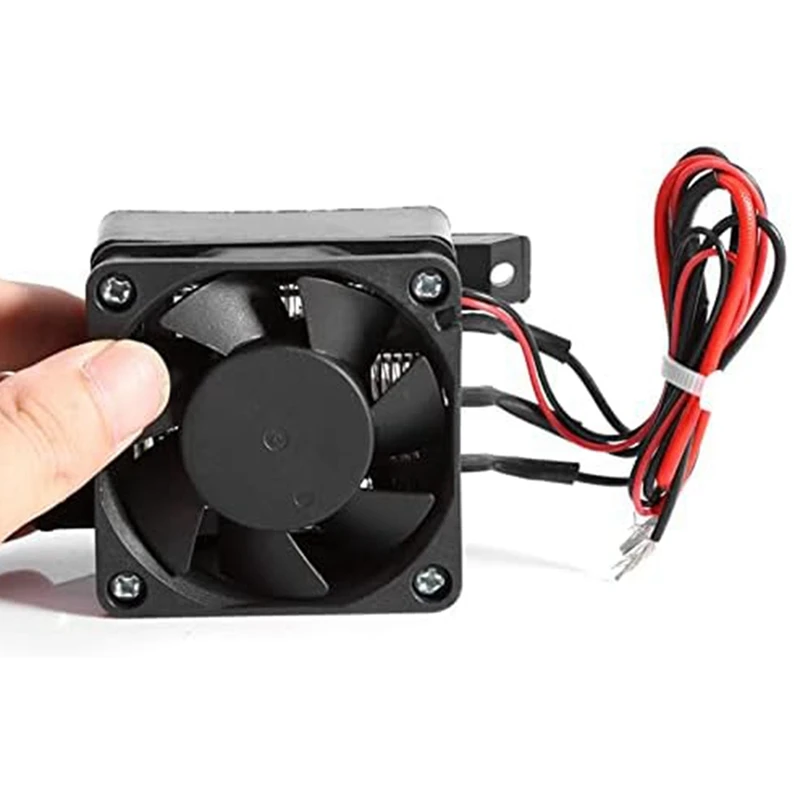 1 Piece Thermostatic Ceramics Fast Heating Air Dehumidification DC Fan Heater PTC Fan Heater DIY Accessories (24V 200W)