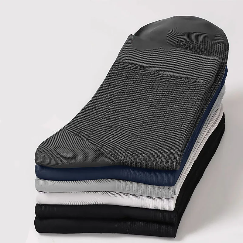 

5 пар/лот, мужские полосатые вязаные хлопковые носки, дышащие однотонные теплые средние трубки, деловые носки высокого качества