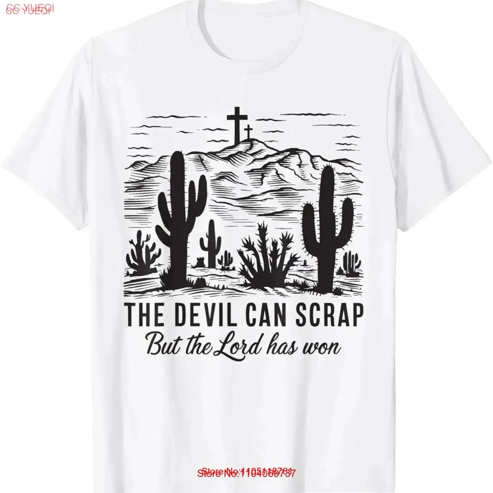 The Devil Can Scrap But Lord Has Won Vintage T Shirt vintage Washed designer clothes Unisex Top For Everyday Wear Slightly