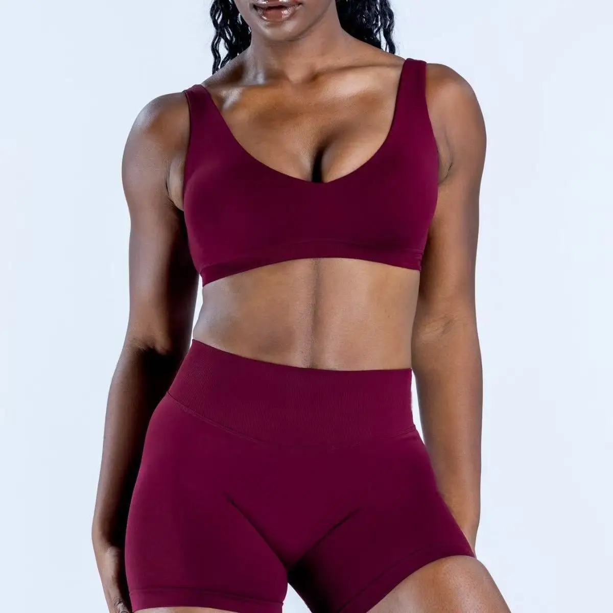Collection Style Split Back Bra, High Support Yoga Top, Women's Shorts Set, Pilates Sports Bra, Quick Drying Sports Vest