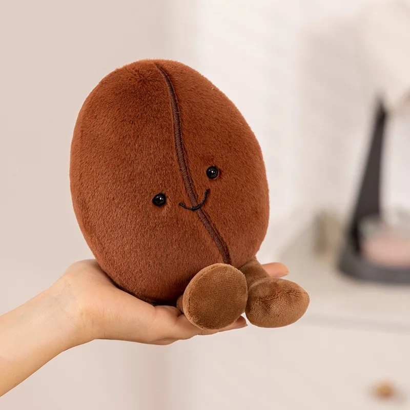 Pistachio Nut Plushies Lovely Coffee Bean Stuffed Pistachio Doll Living Room Decoration Household Cute Plush Toy Birthday Gift image 4