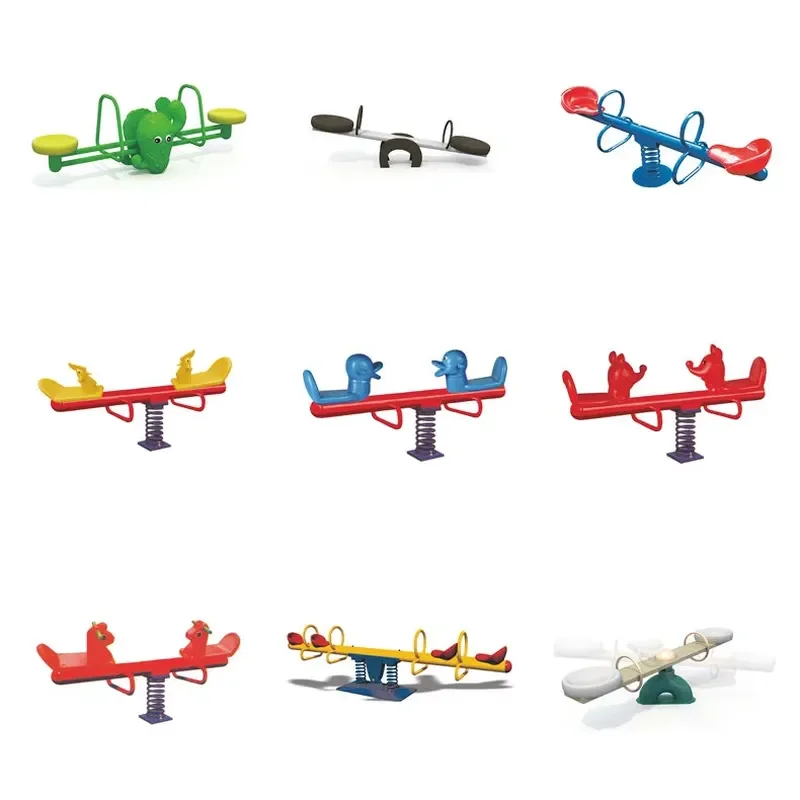 High Quality Plastic Four Whale Seesaw for Kindergarten Indoor Playground Childrens Play Equipment Factory Price