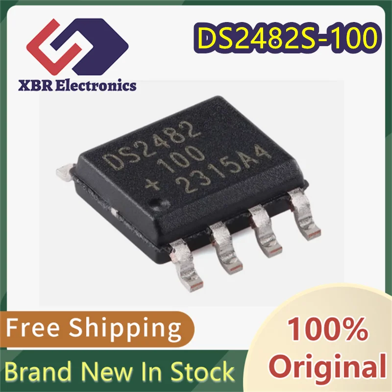 

(5/50 pieces) DS2482S-100 DS2482 SOIC-8 Single-Channel 1-Wire Master Controller Chip Brand New Original Stock Free Shipping