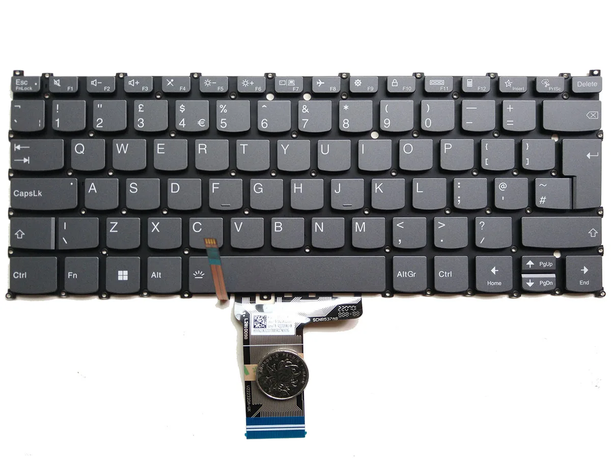 Imagem -04 - Teclado de Substituição Retroiluminado para Lenovo Reino Unido Yoga 14irl8 Sn21k12115 V222320ak1-uk Ph4sb-uk