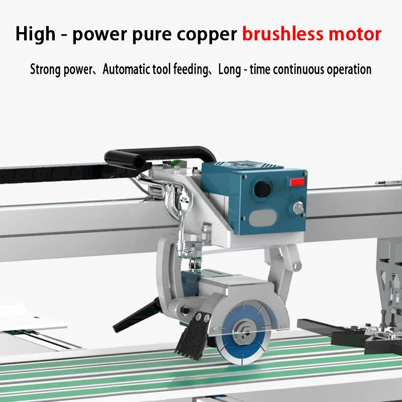Electric Automatic Tile Cutter 800MM/1000MM Desktop Folding Portable Ceramic Tile Saw for Chamfer Cutting