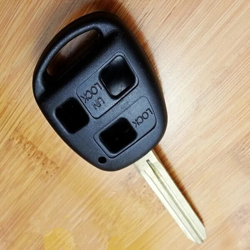 

5 шт. для TOYOTA CAMRY RAV4 Corolla PRADO YARIS 3-кнопочный дистанционный автомобильный брелок с лезвием TOY43