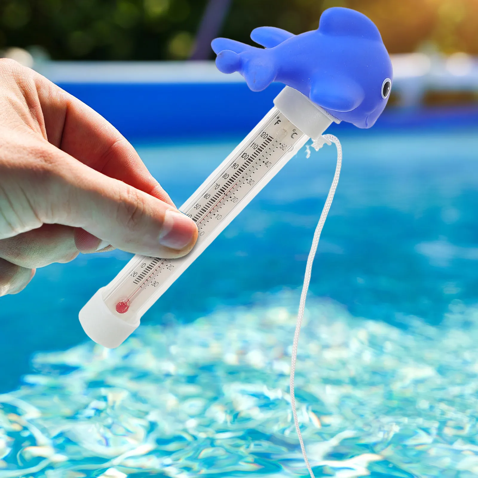 Baby Bath Thermometer Floating Cartoon Animal Style Large Display Quick Response Sensor Waterproof for Pools Bathtubs Hot Tubs