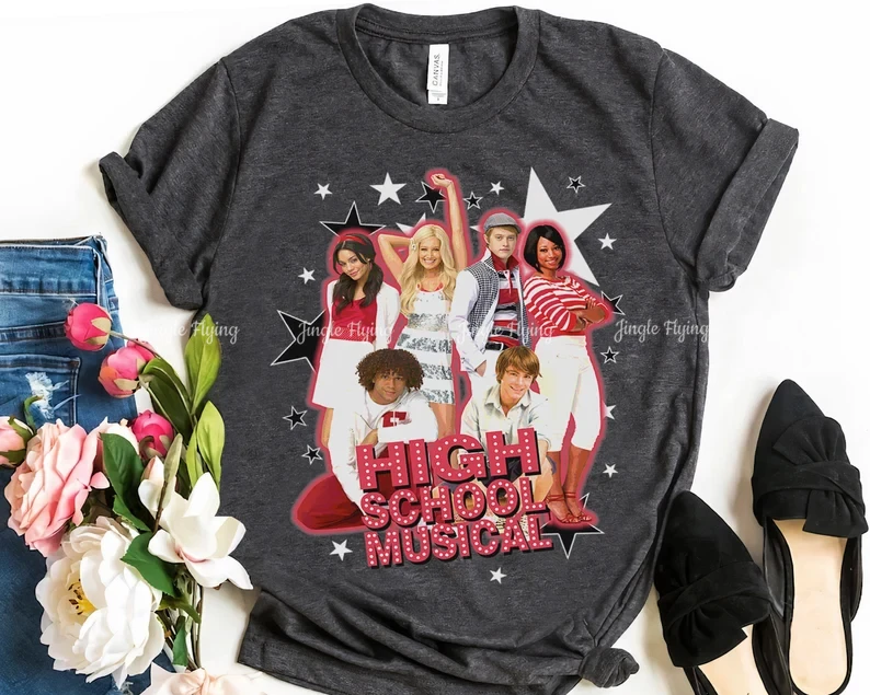 Musical The Series Vintage Group Shot Shirt East High School Tee