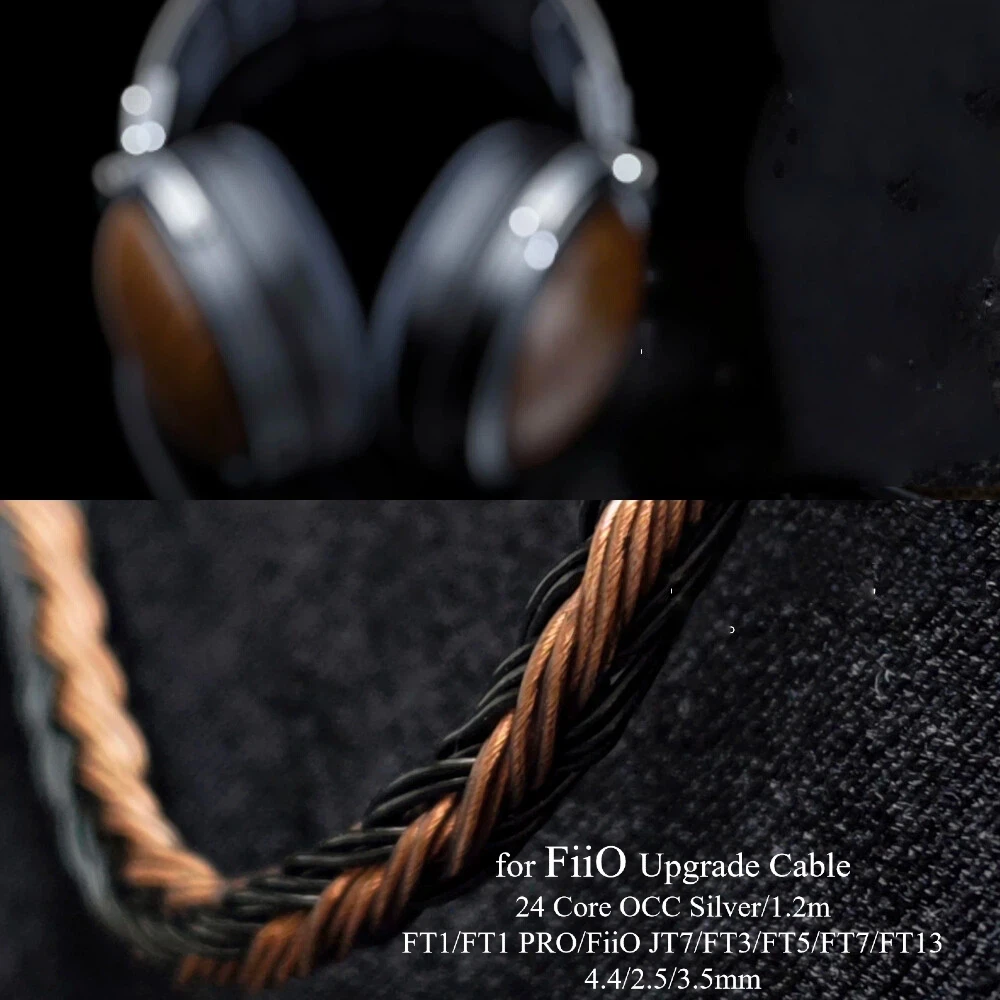 24 Core Headphone Cable for FiiO FT1 FT1 Pro