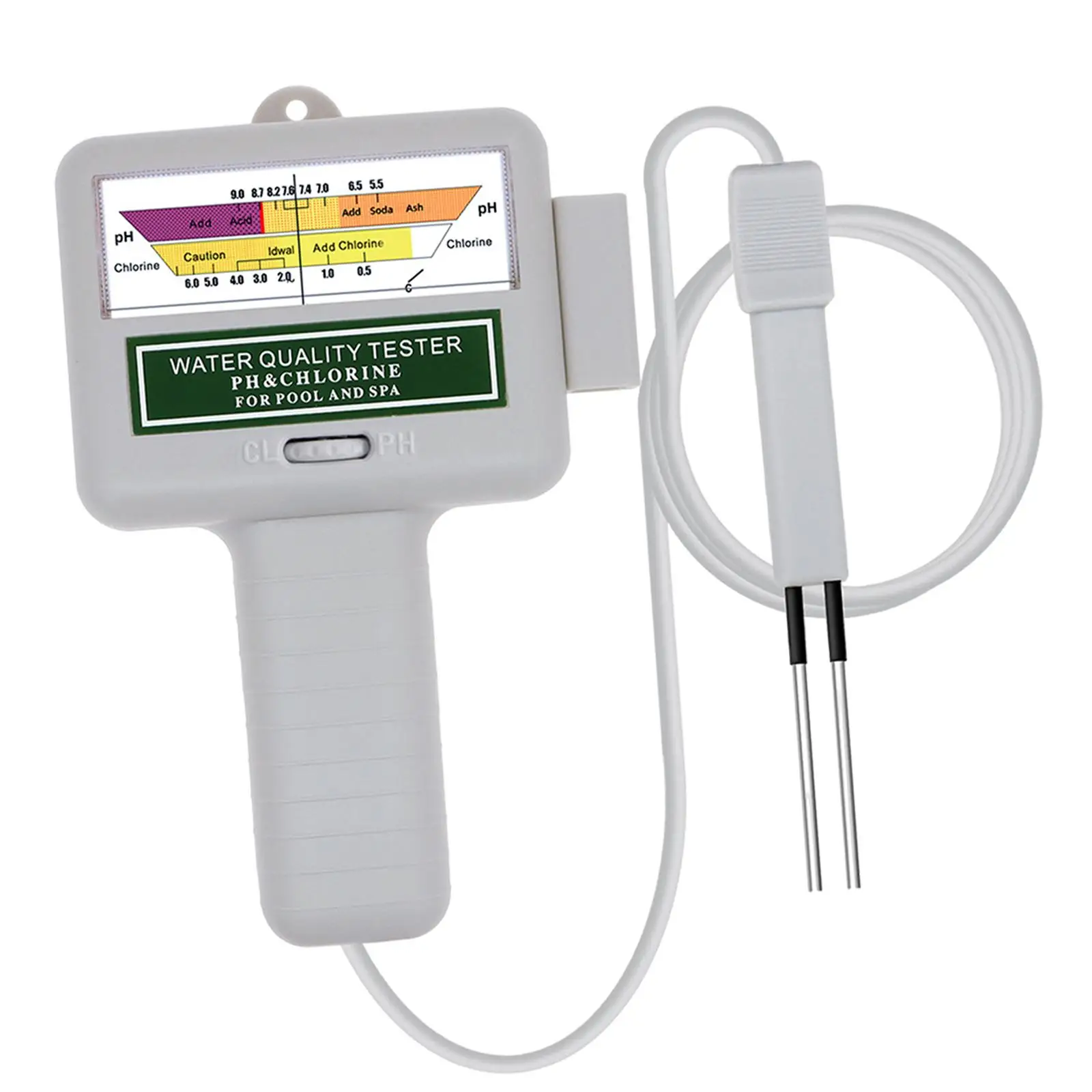 Swimming Pool Water Quality Tester PH Meter CL2 Easy to Use Handheld Chlorine Tester for Swimming Pool SPA Home Aquaculture