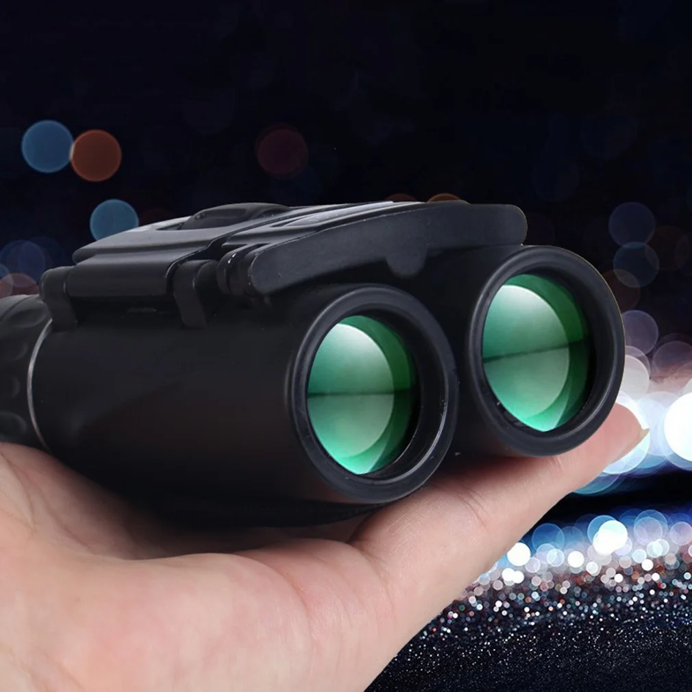 300X25 Professional Binoculars Mini Portable 50000M Telescope Binoculars Powerful Folding Long Range Low Light Night Vision