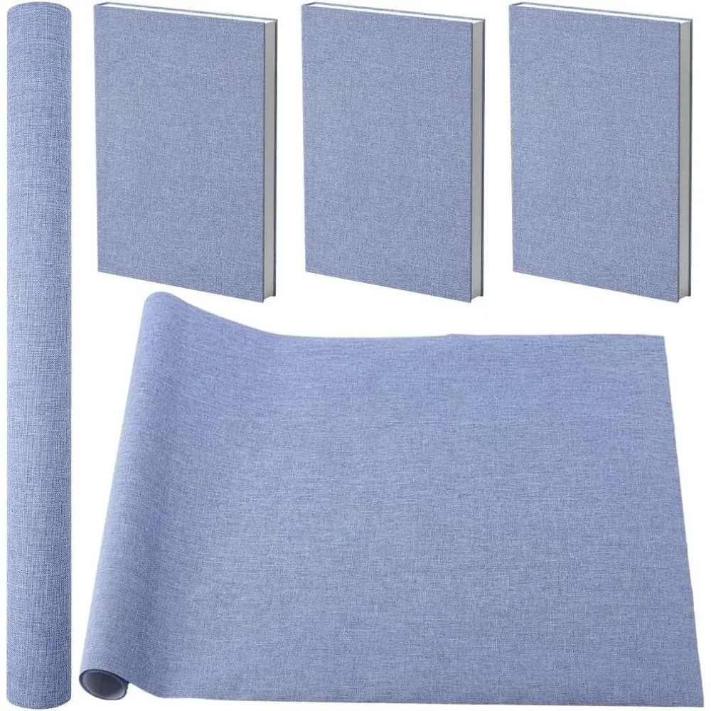 Cornflower Blue Book Cloth Fabric Surface Paper Backed 35 x 17 Inch for Books Binding Bookcover Notebook Album Scrapbooking