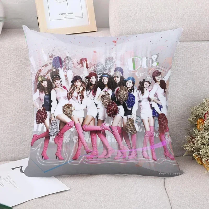 Girls' Generation Throw Pillow Covers for Bed Pillows Cushion Cover 45x45 Fall Decor Sofa Cushions Decorative Pillowcase 40x40