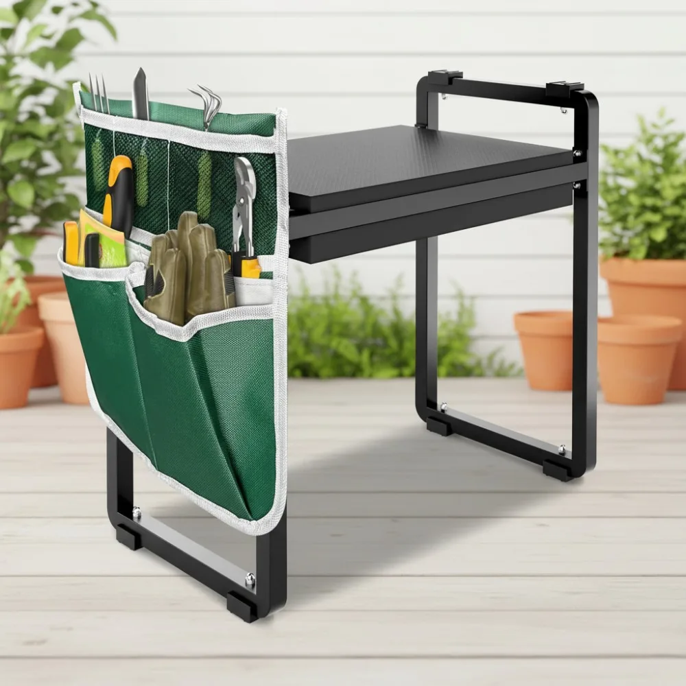 

10.2" Extra Wide Garden Kneeler & Seat, Heavy Duty Gardening Bench for Seniors & Women with Knee Pain Relief