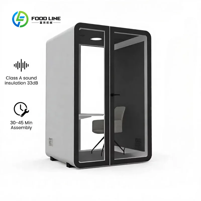 Customized Aluminum Soundproof Fireproof Fast Assembly Silent Cabin for Home Office Workspace