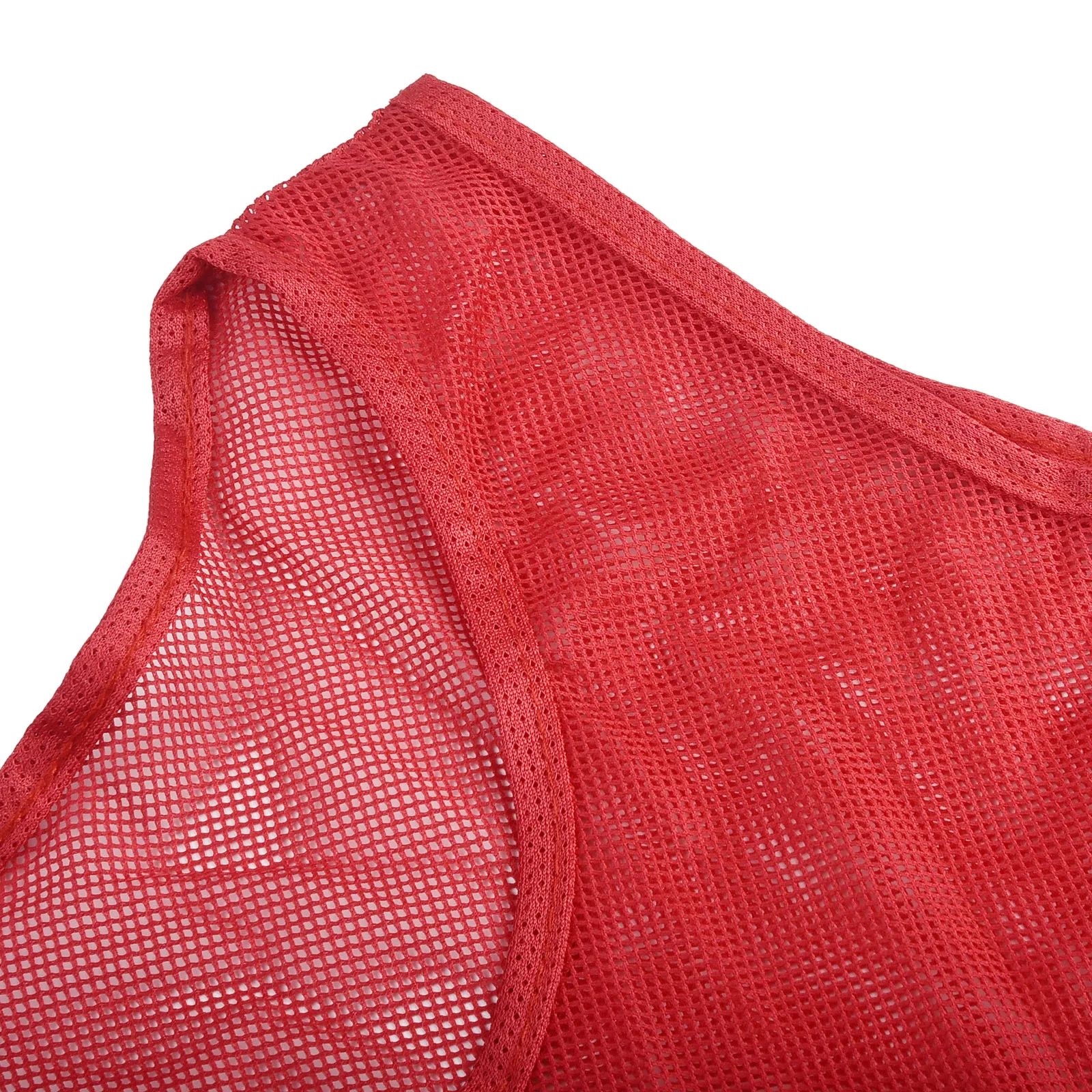 Rompi Latihan Jersey Tim Sepak Bola Untuk Olahraga Remaja Model Longgar Bahan Mesh Ukuran 40*56cm Basket Cepat Kering