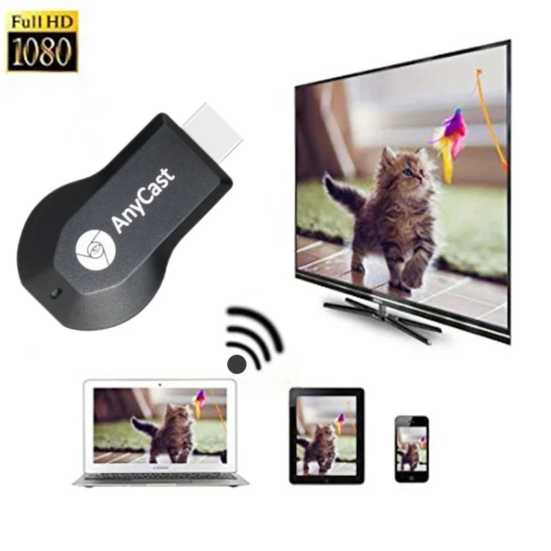 HDMI-compatble TV Stick WIFI Display TV Dongle Receiver Adapter 1080P Anycast DLNA Share Screen For IOS Android Miracast Airplay