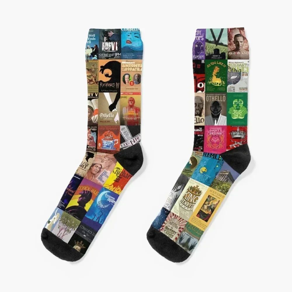 

Shakespeare Plays Socks winter thermal ankle Socks Women Men's