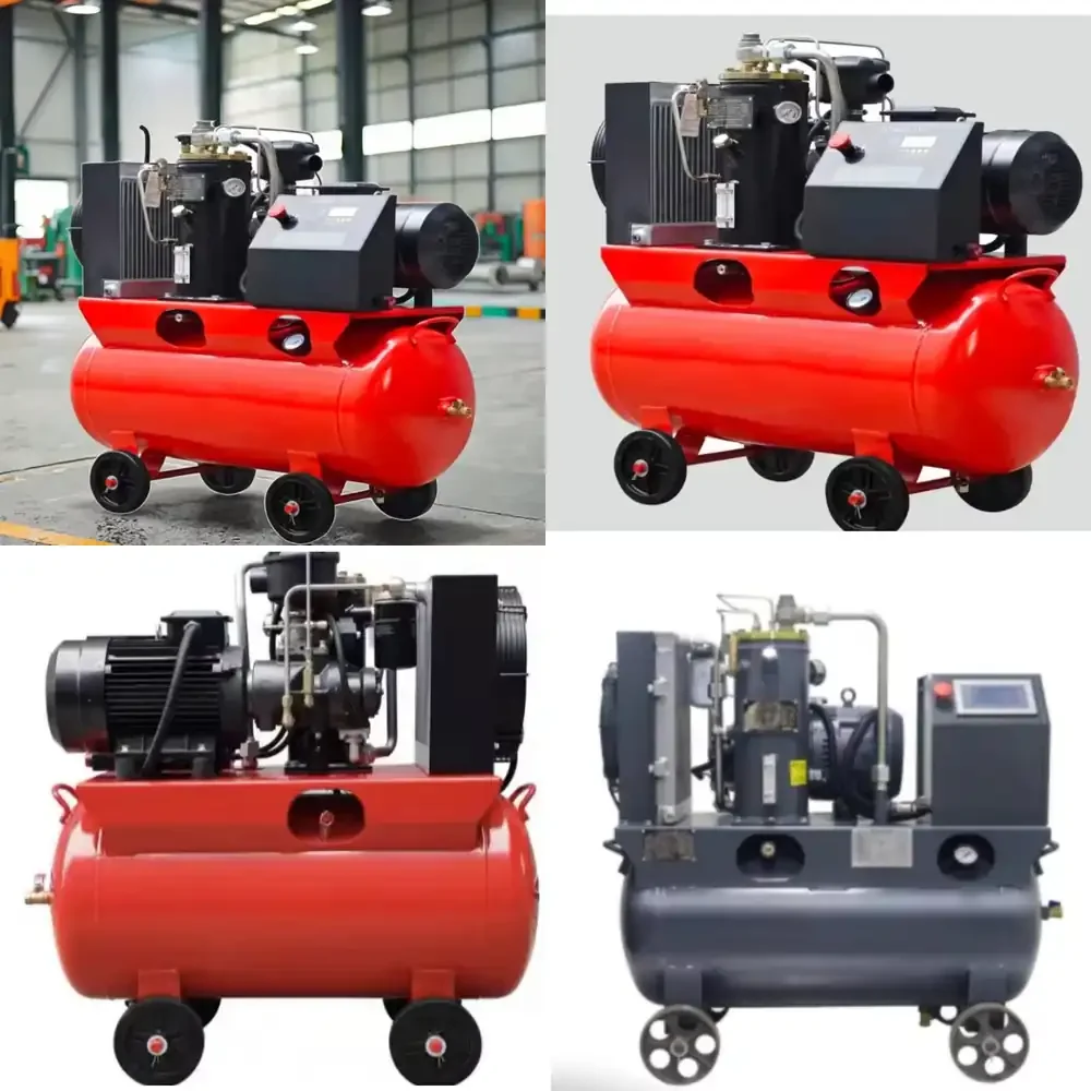 7.5kw 10HP Energy Saving VSD Screw Air Compressor for Industrial Use 34CFM 120PSI 150PSI 380V with Casters 2 in 1 Air