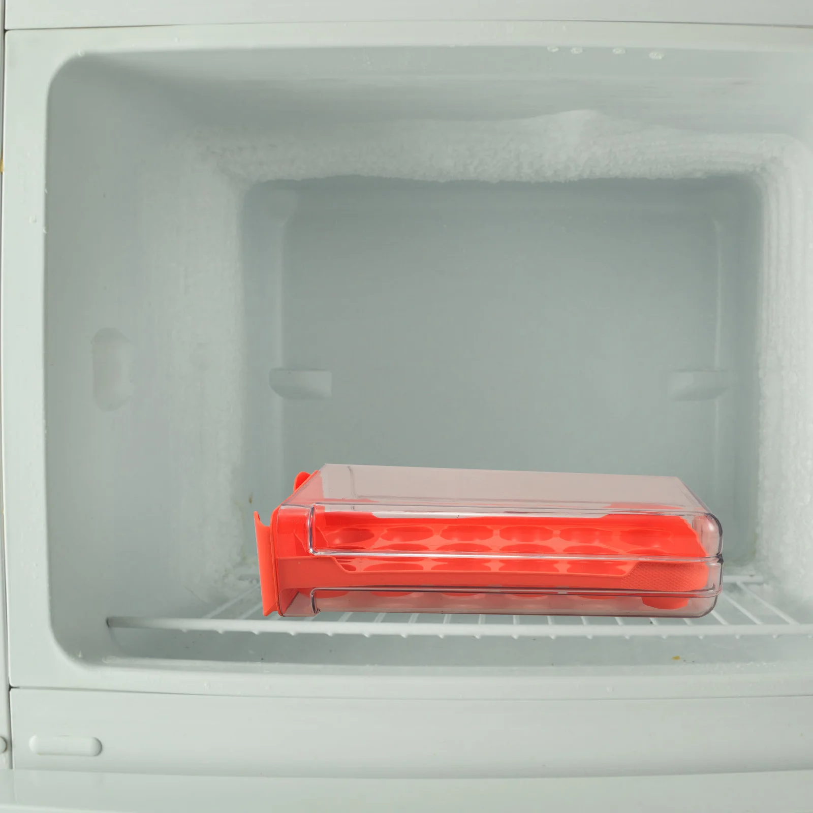 

Stackable Clear Plastic Egg Holder for Fridge - Space Saving Refrigerator Organizer with Drawer Design for Easy Access Egg